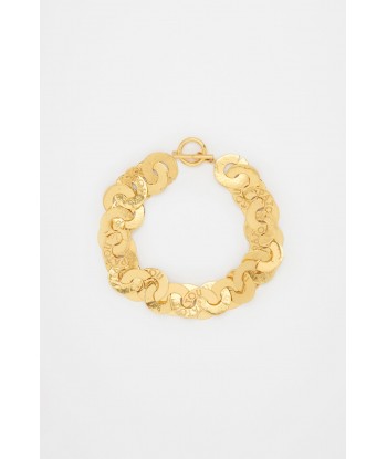 Coin choker in gold-plated brass la colonne vertébrale