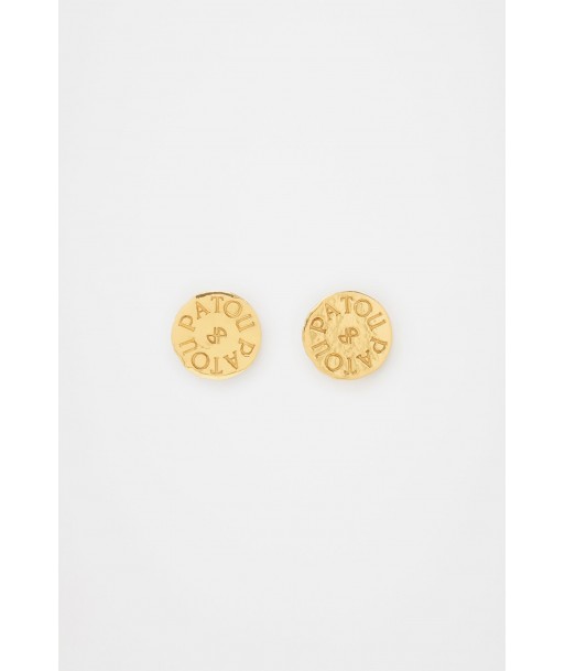 Coin clip earrings in gold-plated brass JUSQU'A -70%! 