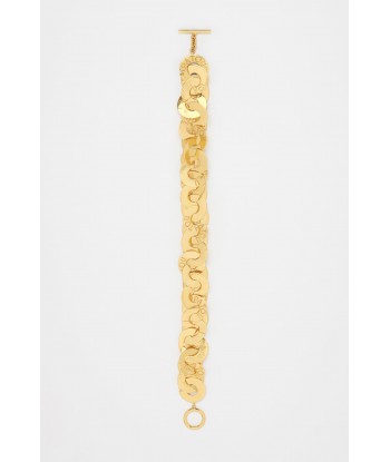 Coin choker in gold-plated brass la colonne vertébrale