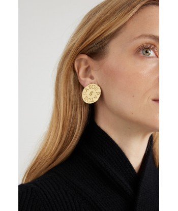 Coin clip earrings in gold-plated brass JUSQU'A -70%! 