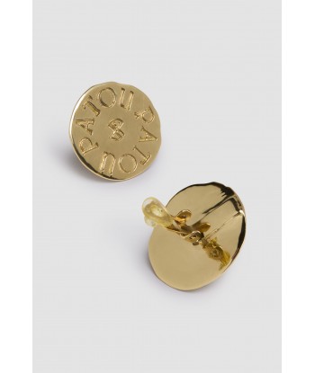 Coin clip earrings in gold-plated brass JUSQU'A -70%! 