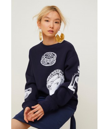 Sweatshirt oversize en coton imprimé les ligaments