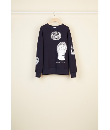 Sweatshirt oversize en coton imprimé les ligaments