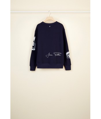 Sweatshirt oversize en coton imprimé les ligaments