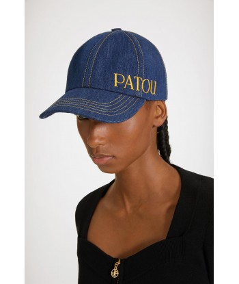 Patou cap in organic cotton denim offre 