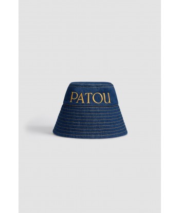 Patou bucket hat in organic cotton denim basket pas cher