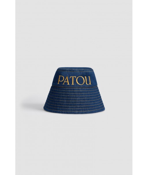 Patou bucket hat in organic cotton denim basket pas cher