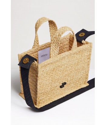 Small JP tote in raffia de technologie