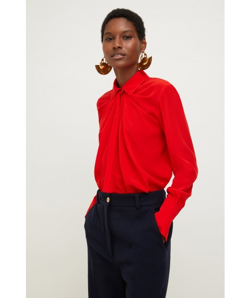 Blouse drapée en soie Comment ça marche