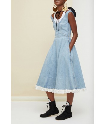 Robe midi en denim Comparez plus de prix