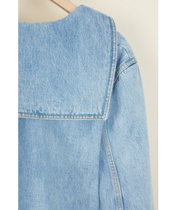 Vareuse de marin en denim bio vente chaude votre 