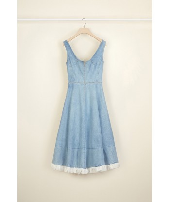 Robe midi en denim Comparez plus de prix