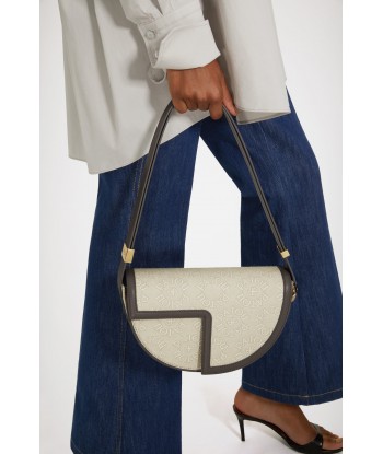 Le Patou bag in organic cotton jacquard and leather en linge