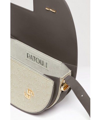 Le Patou bag in organic cotton jacquard and leather en linge