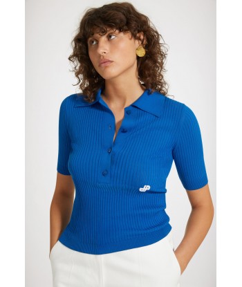 Knit polo shirt in organic cotton de la marque