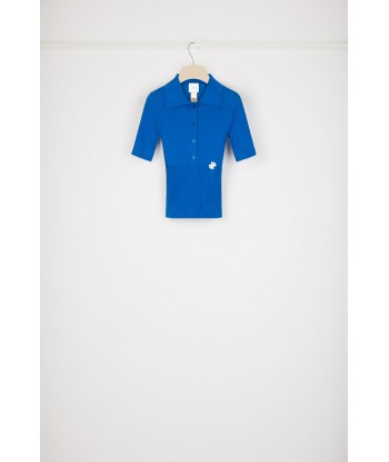 Knit polo shirt in organic cotton de la marque