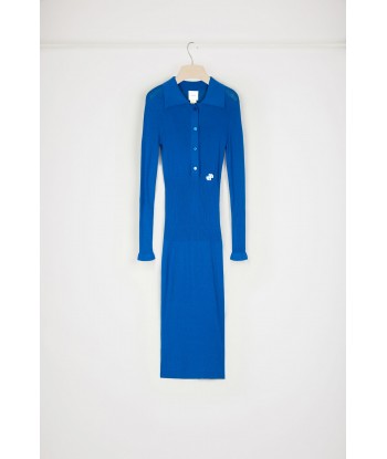 Knit polo midi dress in organic cotton Economisez 