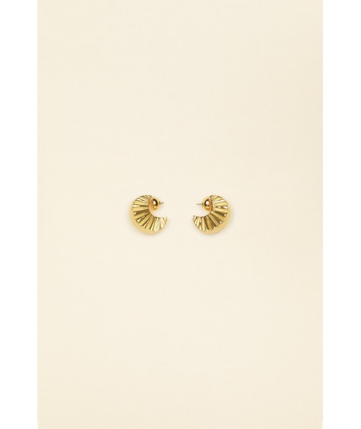 Petites boucles d’oreilles mandarine en laiton acheter