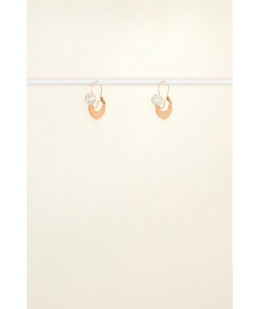 Small Facet Hoop Earrings - Copper and Silver une grave pollution 