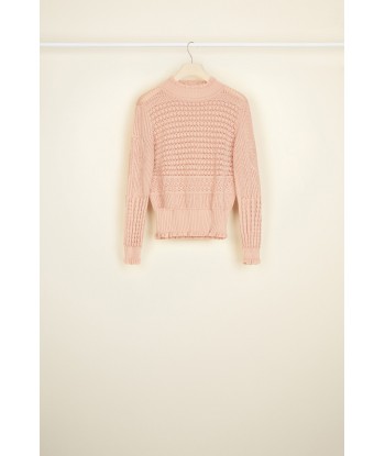 Pull en crochet en coton bio en linge