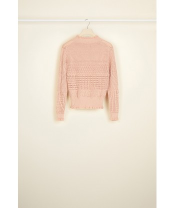 Pull en crochet en coton bio en linge