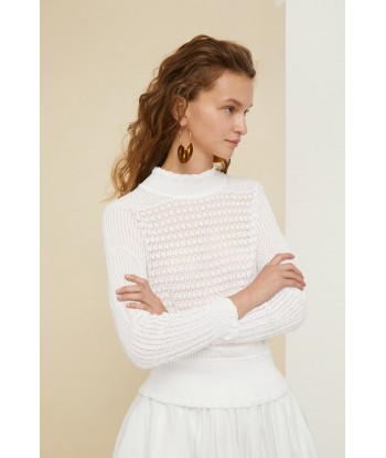 Pull en crochet en coton bio de technologie