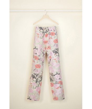 Pantalon large en jacquard pas cher chine