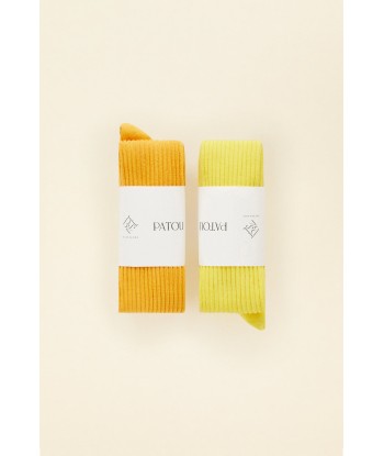 Lot de deux paires de chaussettes en coton bio 50% de réduction en Octobre 2024