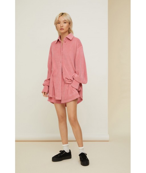 Chemise éponge oversize en coton bio vente chaude votre 