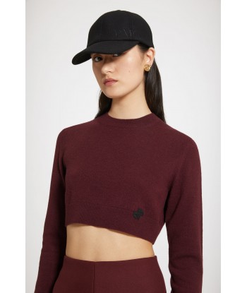 Cropped jumper in sustainable wool and cashmere Pour