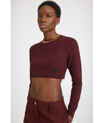 Cropped jumper in sustainable wool and cashmere Pour