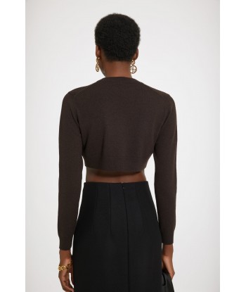 Cropped jumper in sustainable wool and cashmere En savoir plus