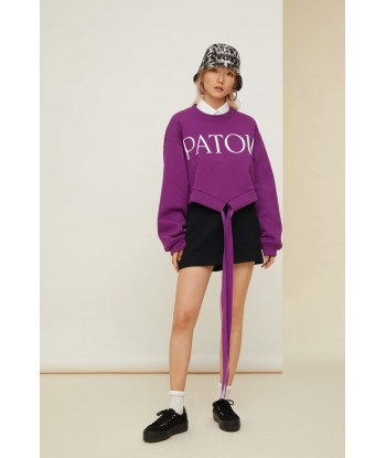 Sweatshirt Patou court en coton bio de la marque