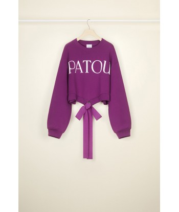 Sweatshirt Patou court en coton bio de la marque