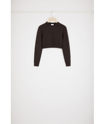 Cropped jumper in sustainable wool and cashmere En savoir plus