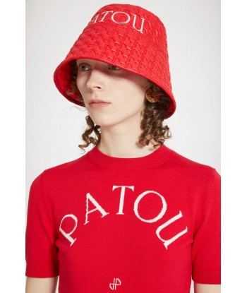 Patou jacquard knit top in organic cotton blend prix pour 