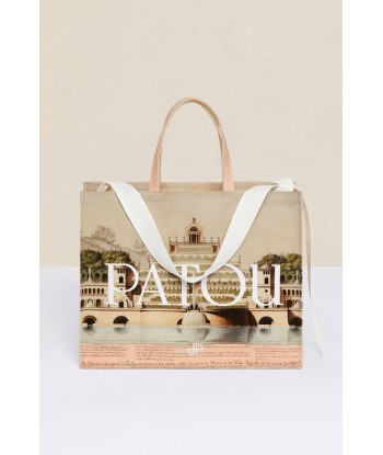 Tote-bag toile imprimée Patou en coton bio ou a consommer sur place