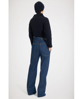 Pantalon évasé en denim bio pas chere