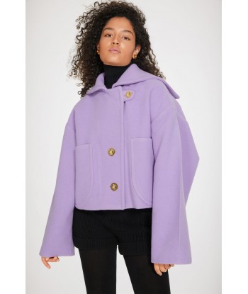 Manteau court en laine double face En savoir plus