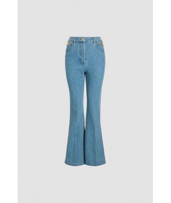 Flared trousers in organic cotton denim shop