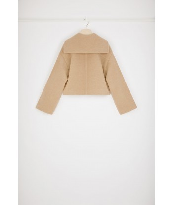 Manteau court en laine double face online