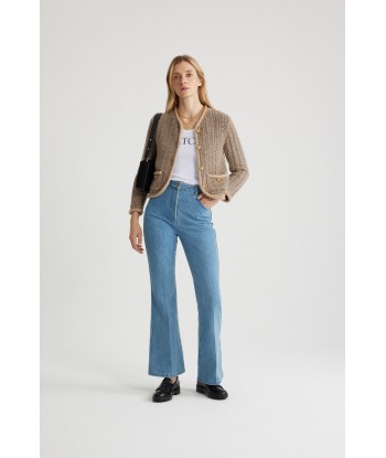 Flared trousers in organic cotton denim shop