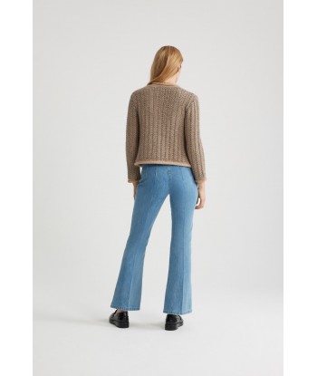 Flared trousers in organic cotton denim shop