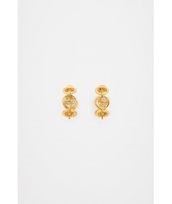 JP hoop earrings in gold-plated brass 2 - 3 jours ouvrés.