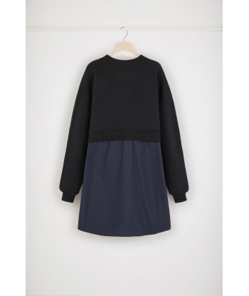 Robe sweatshirt bi-matière en coton bio acheter