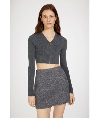 Mini skirt in wool-blend bouclé l'achat 