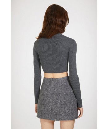 Mini skirt in wool-blend bouclé l'achat 