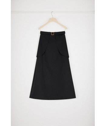 Pocket midi skirt in organic cotton chez Cornerstreet bien 