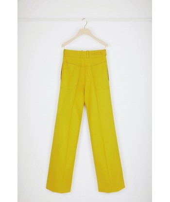 Pantalon évasé en coton bio soldes