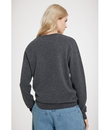 JP V-neck jumper in wool and cashmere en stock